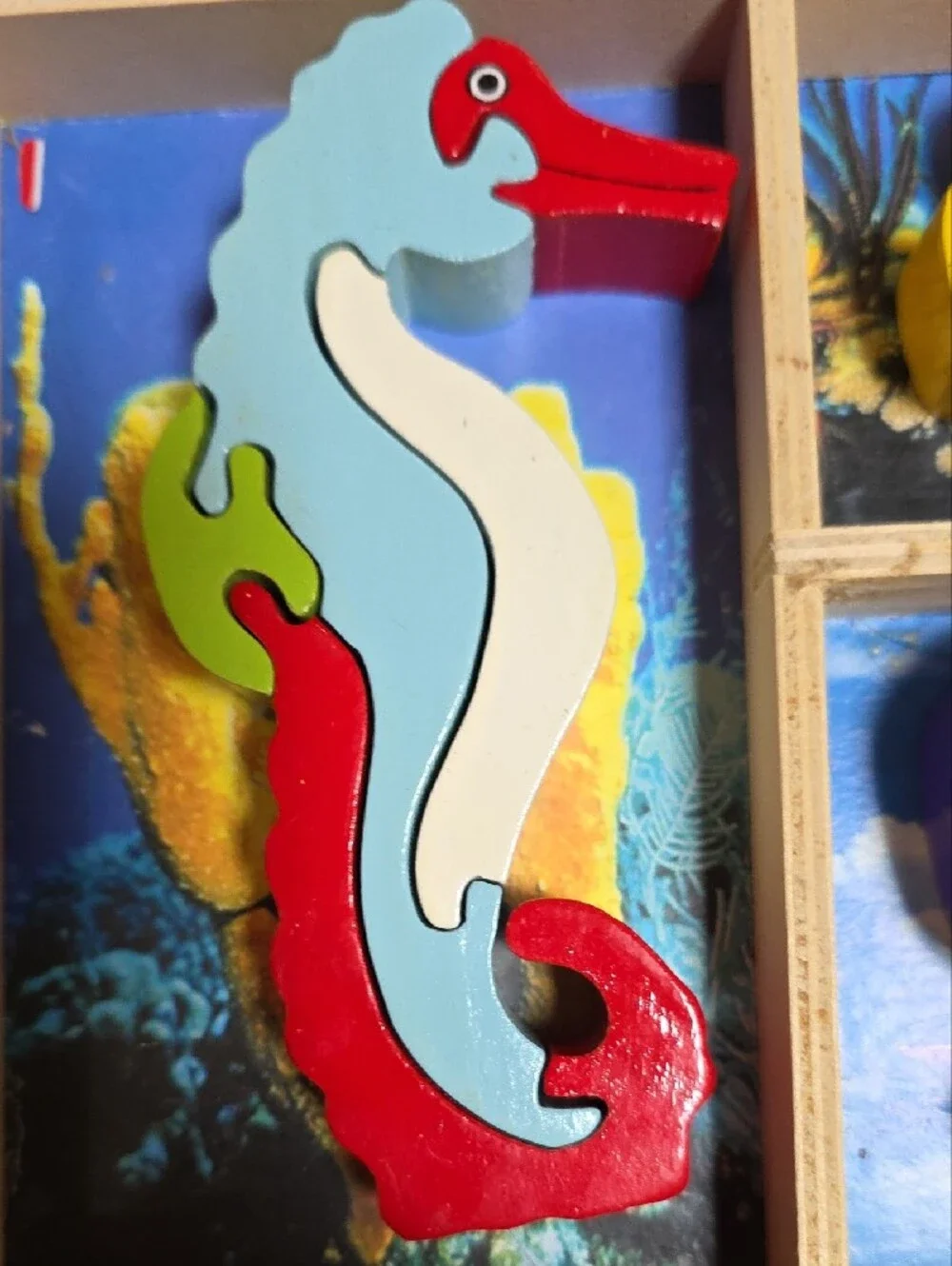 Rare Vintage Melissa and Doug 3D Chunky Wooden Puzzle Set In Box